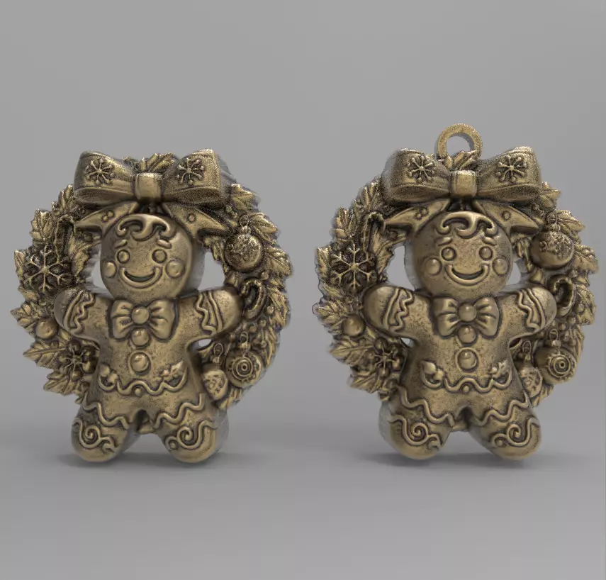 cute christmas cookie tree decor  3D print model_0