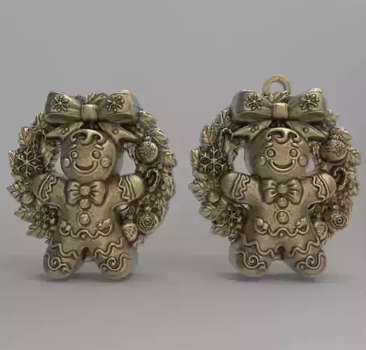 cute christmas cookie tree decor  3D print model