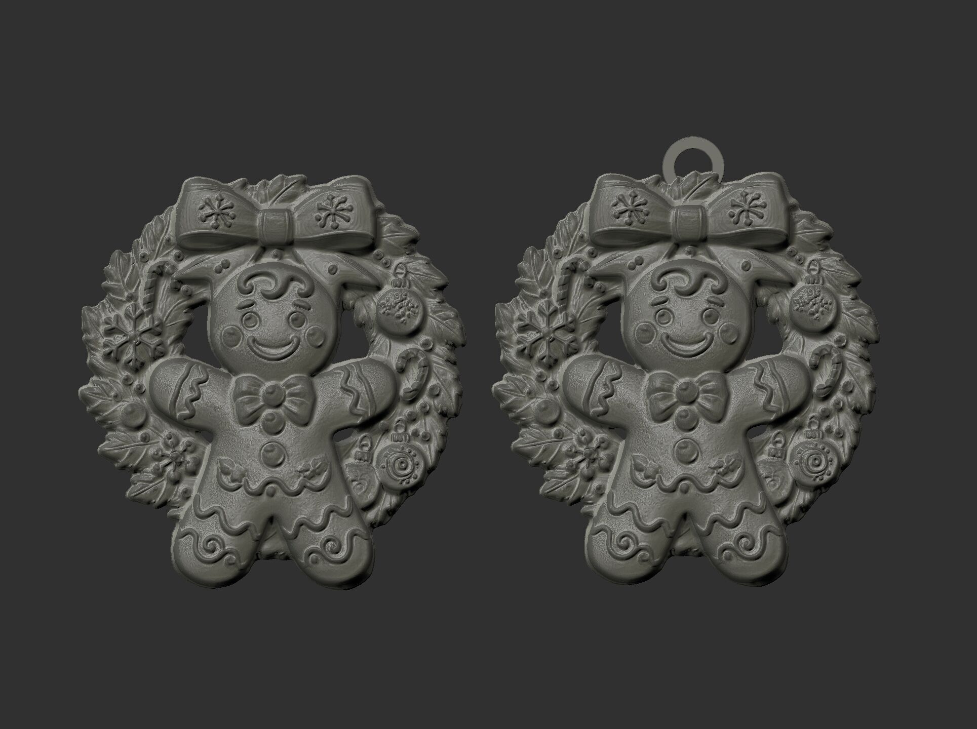 cute christmas cookie tree decor  3D print model_11