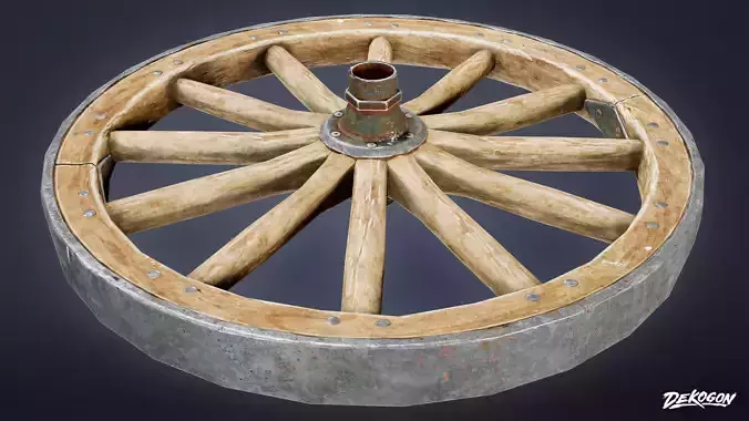 DIVE BAR - Wagon Wheel 01 - LOW POLY