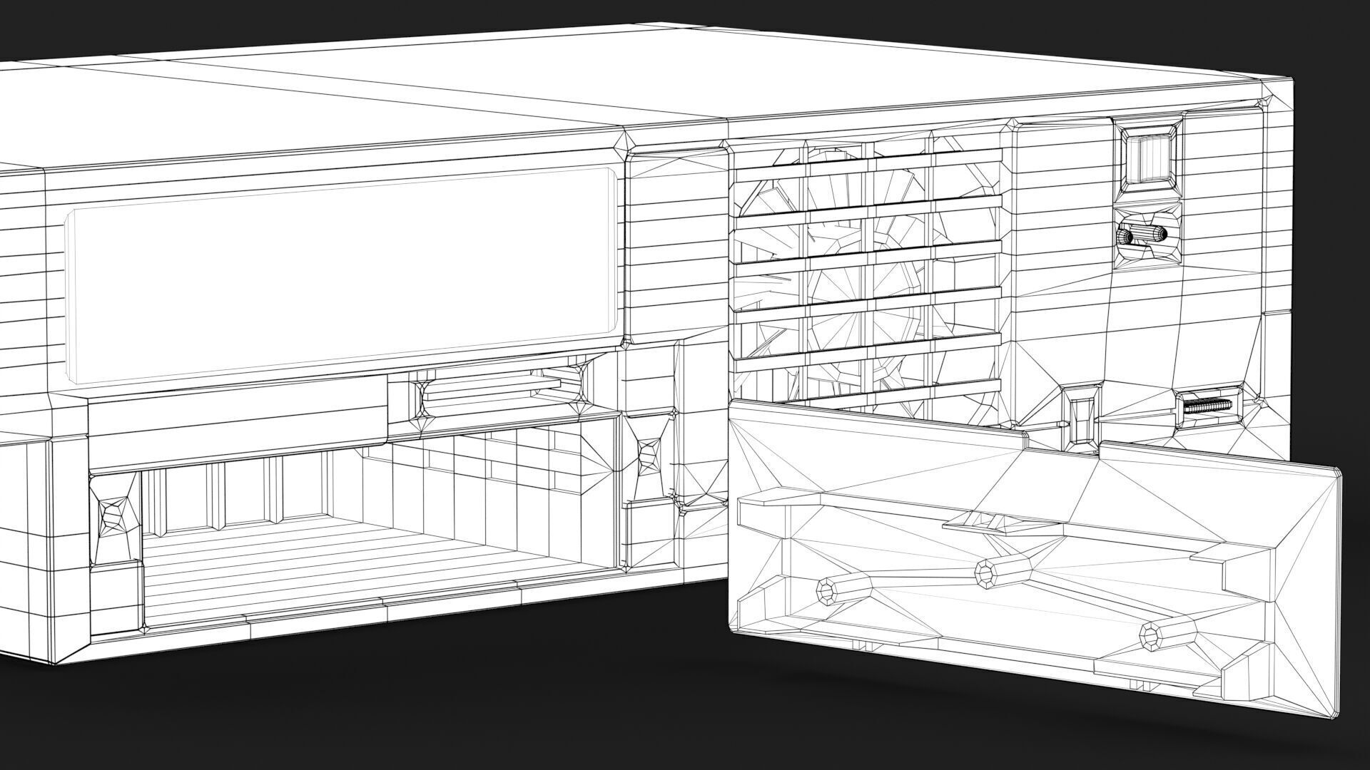 Sony PlayStation 2 FAT Low-poly 3D model_35