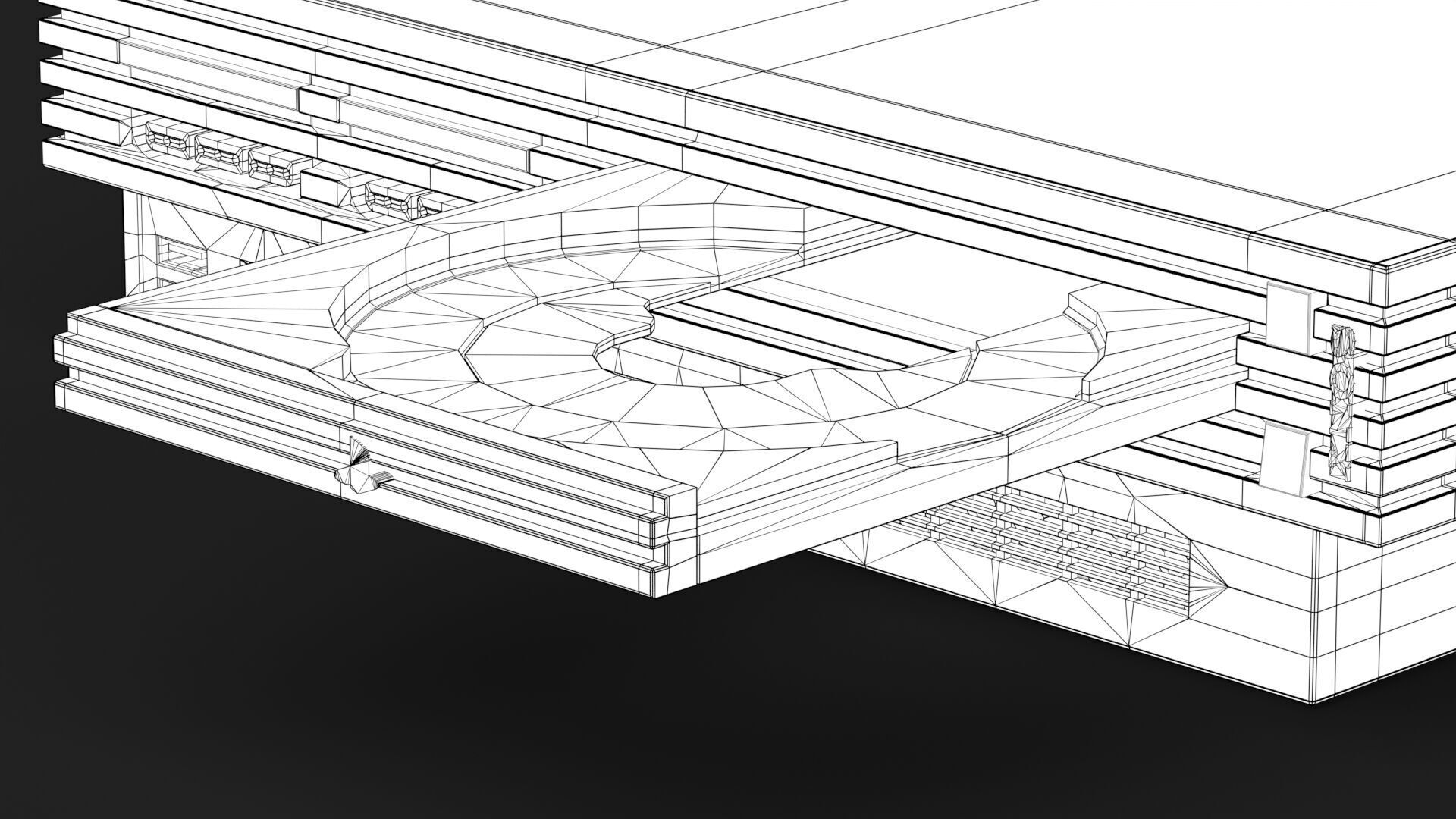 Sony PlayStation 2 FAT Low-poly 3D model_32