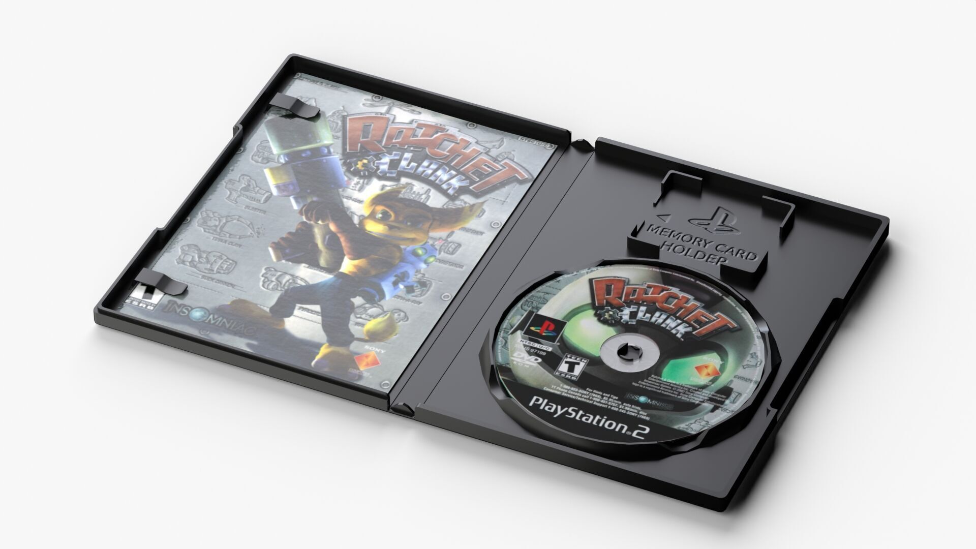 Sony PlayStation 2 FAT Low-poly 3D model_14