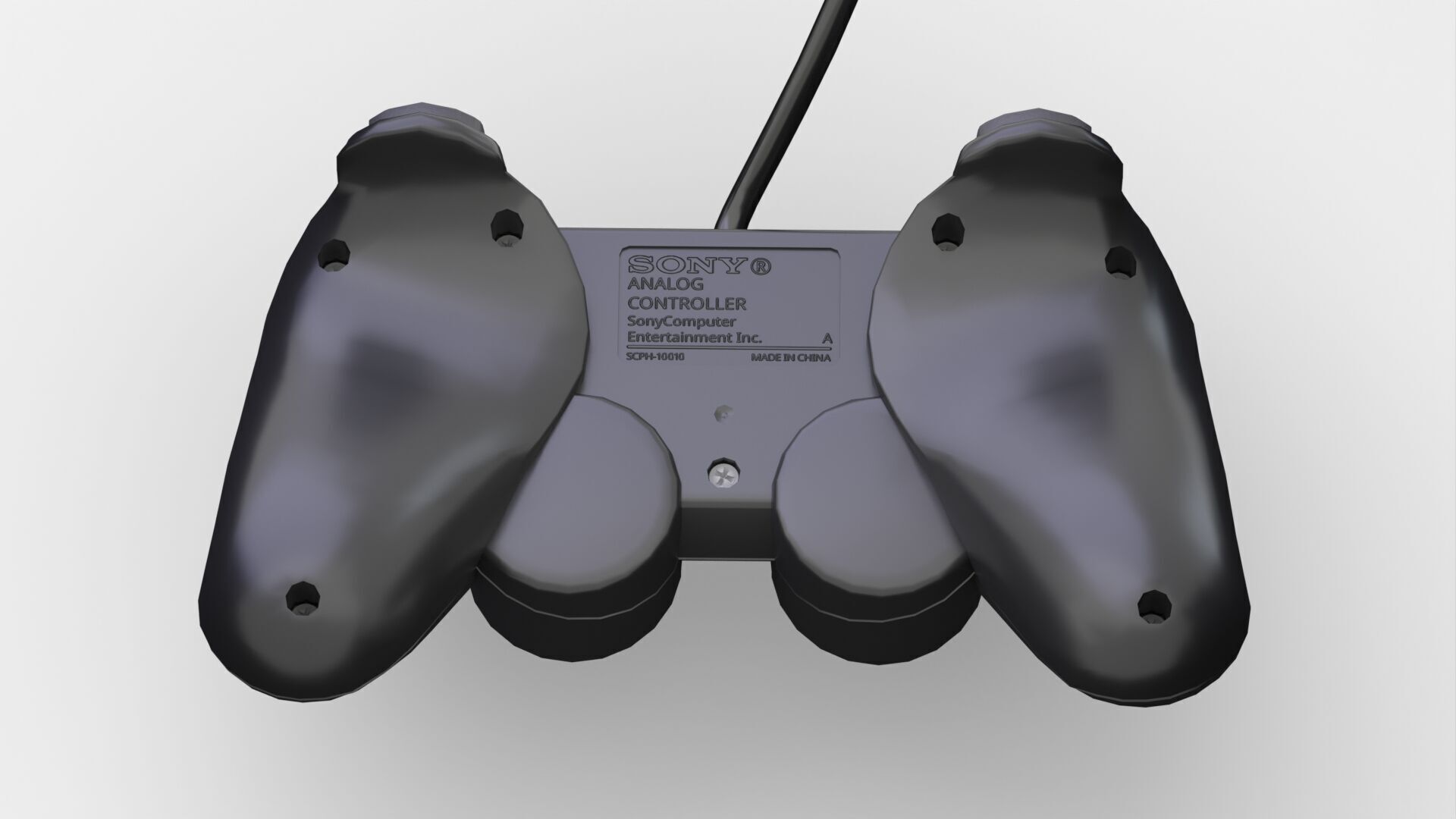 Sony PlayStation 2 FAT Low-poly 3D model_20