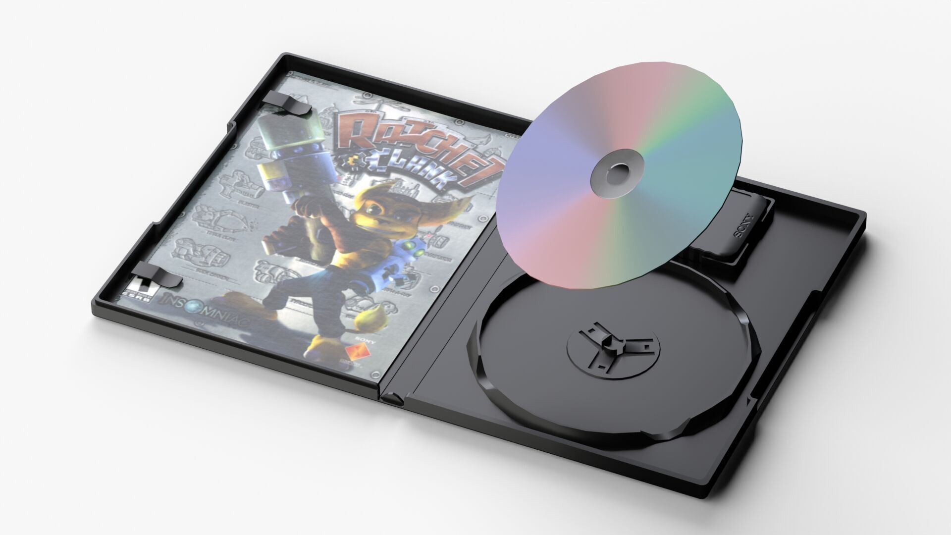 Sony PlayStation 2 FAT Low-poly 3D model_16