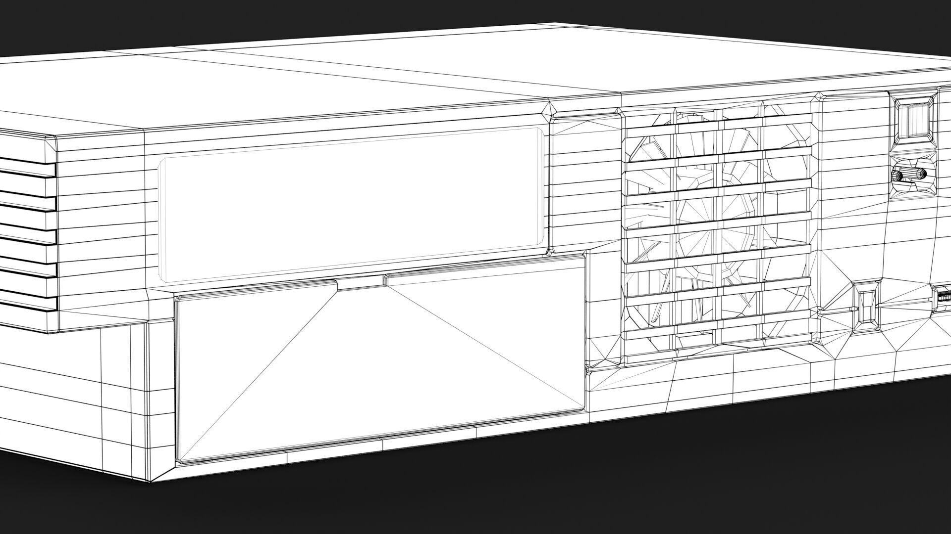 Sony PlayStation 2 FAT Low-poly 3D model_34