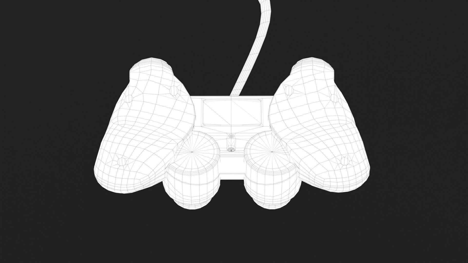 Sony PlayStation 2 FAT Low-poly 3D model_38