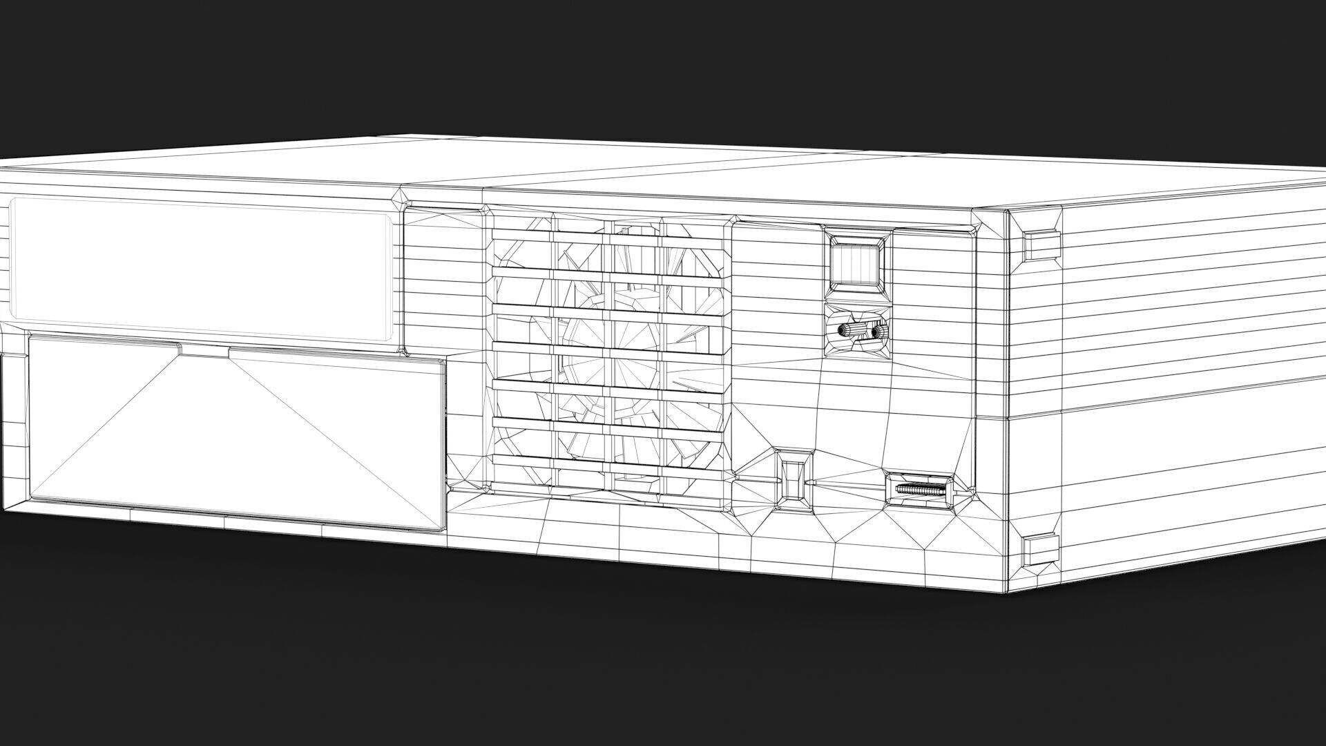 Sony PlayStation 2 FAT Low-poly 3D model_33
