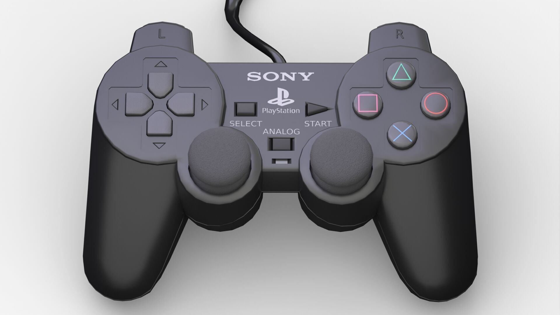 Sony PlayStation 2 FAT Low-poly 3D model_19