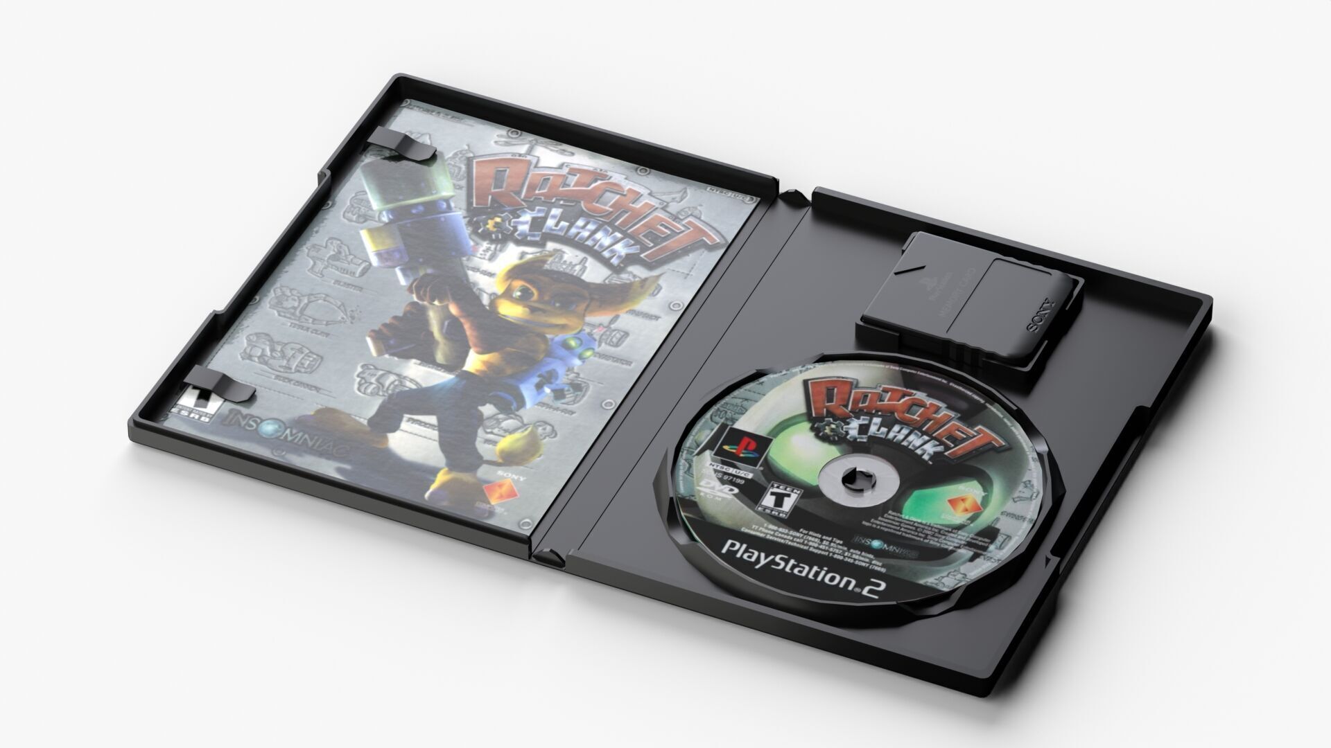 Sony PlayStation 2 FAT Low-poly 3D model_15