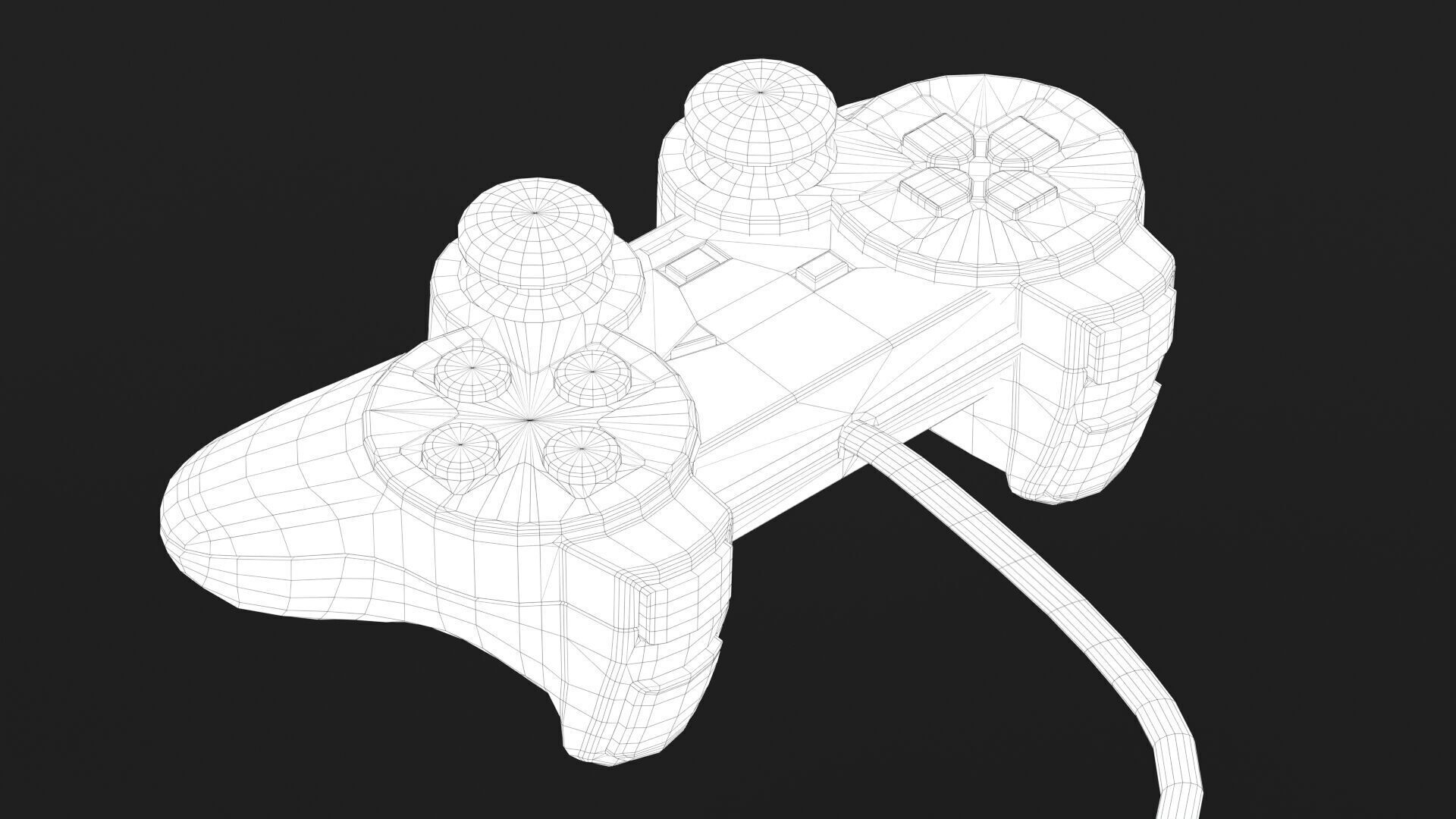 Sony PlayStation 2 FAT Low-poly 3D model_37
