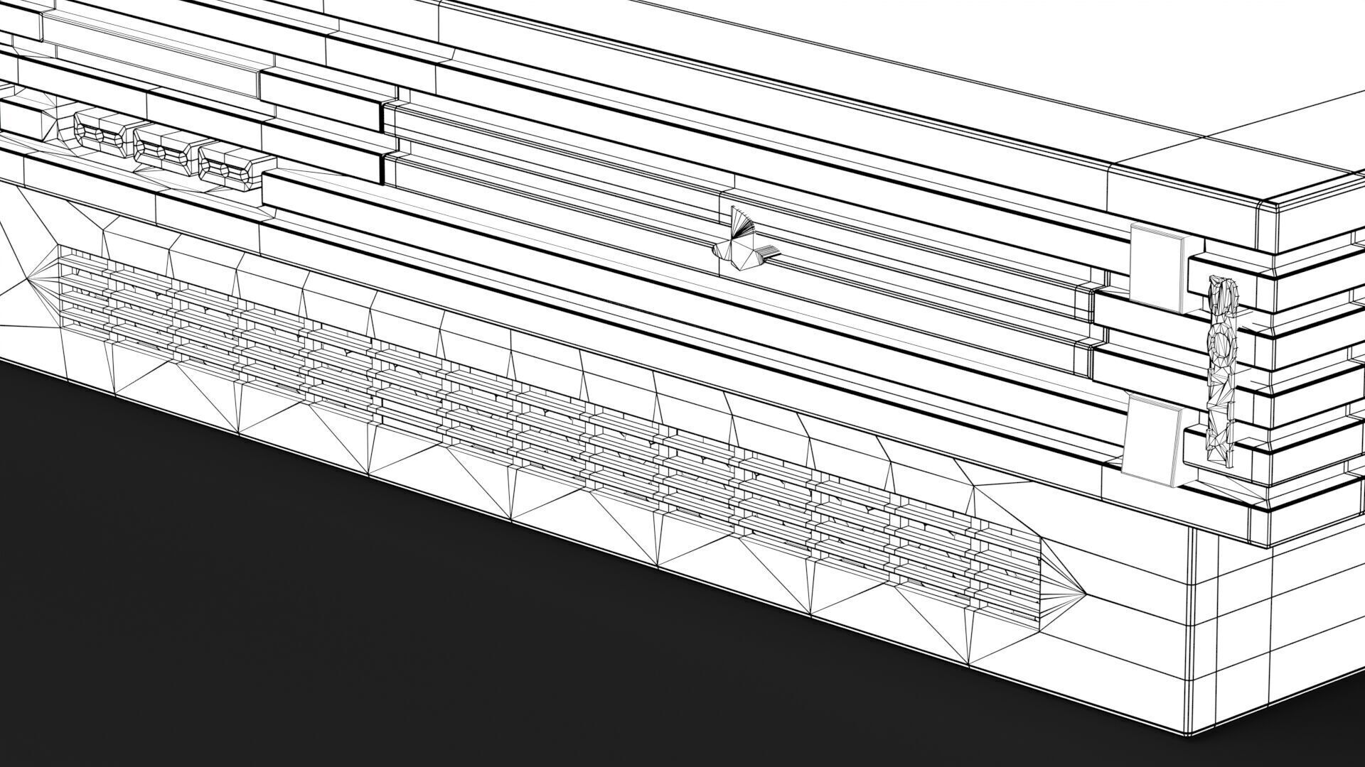 Sony PlayStation 2 FAT Low-poly 3D model_31