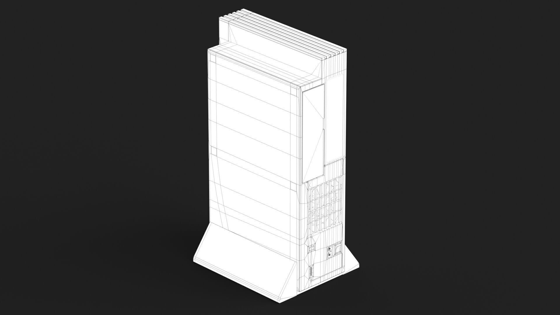 Sony PlayStation 2 FAT Low-poly 3D model_28