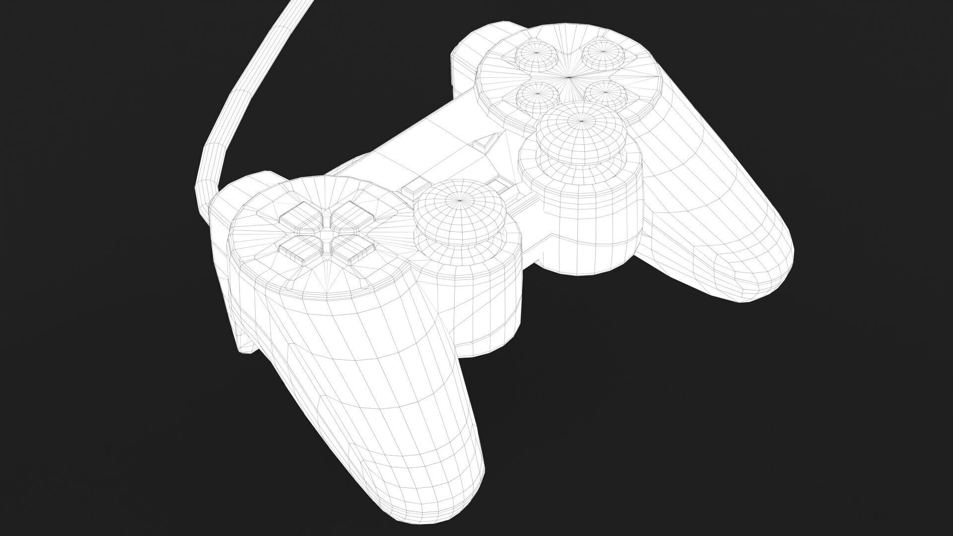 Sony PlayStation 2 FAT Low-poly 3D model_36