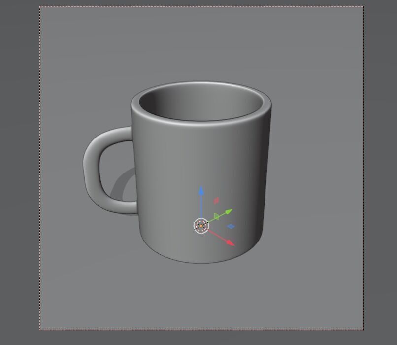Low Poly Mug Cup Free 3D model_1
