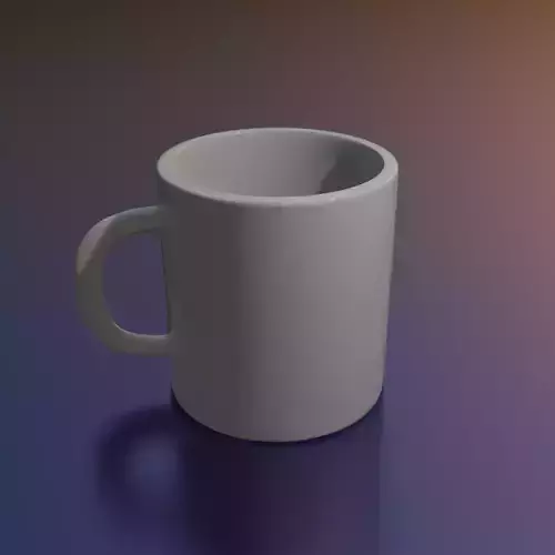 Low Poly Mug Cup
