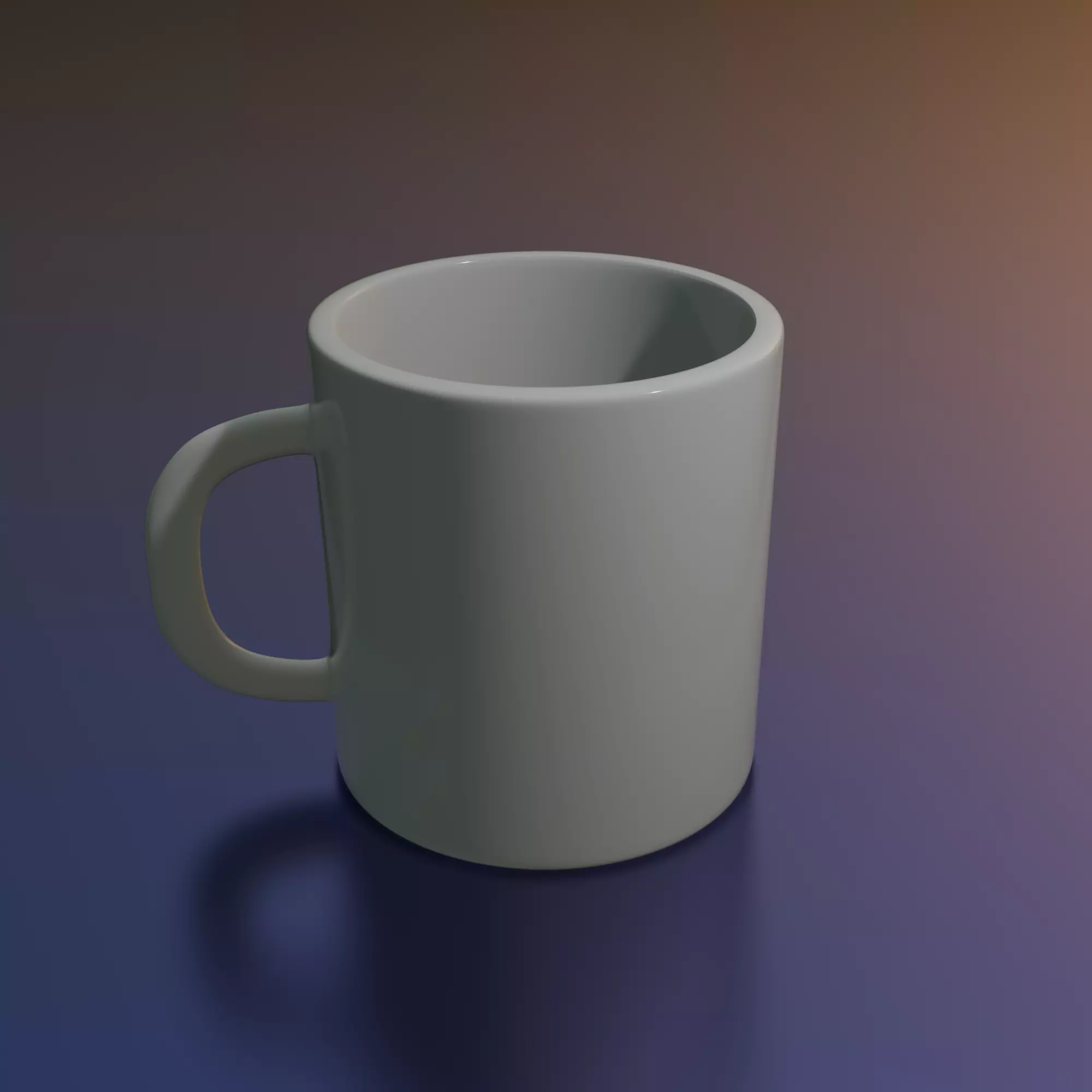Low Poly Mug Cup Free 3D model_0