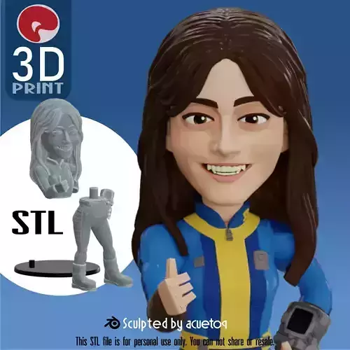 Lucy Maclean   Fallout  Okey Dokey 3D print model