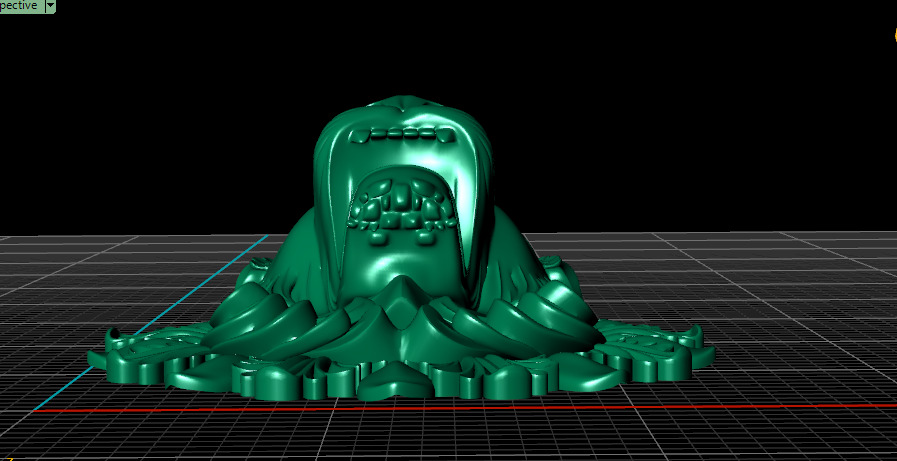 Head of lion 3D print model_12