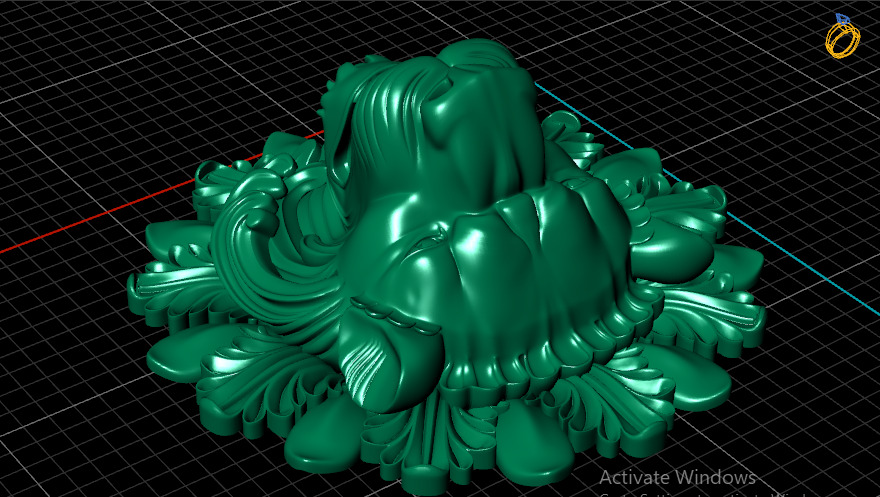 Head of lion 3D print model_16