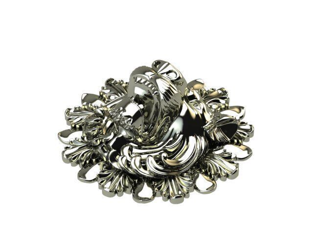 Head of lion 3D print model_6