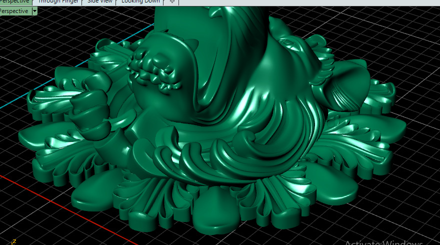 Head of lion 3D print model_18