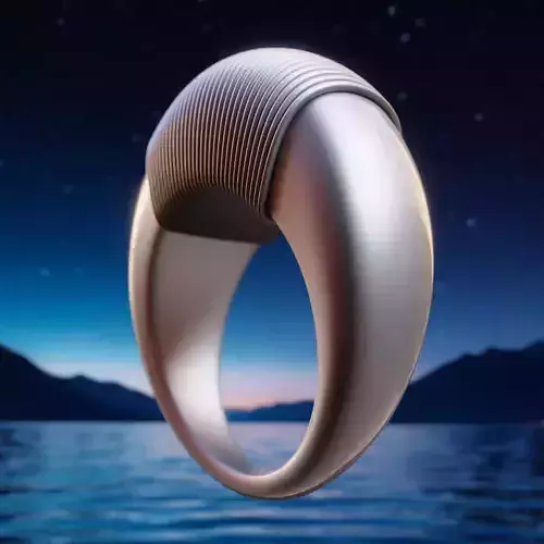 Ribbed Halo Ring - Sleek Modern 3D Printable Jewelry Design 06 3D print model