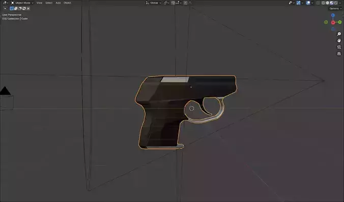 3d blender gun
