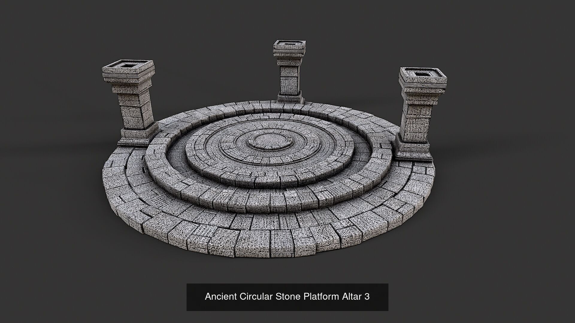 Ancient Circular Stone Platform Altar Collection _3