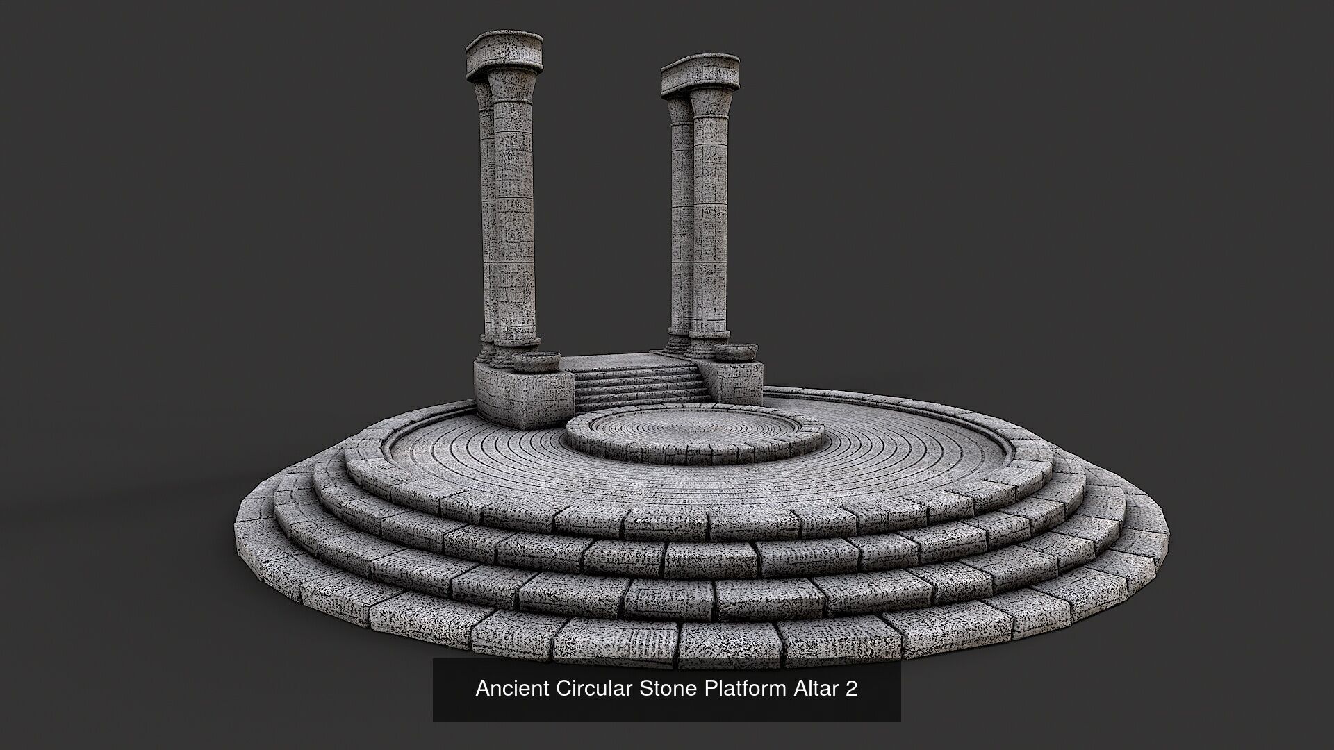 Ancient Circular Stone Platform Altar Collection _2