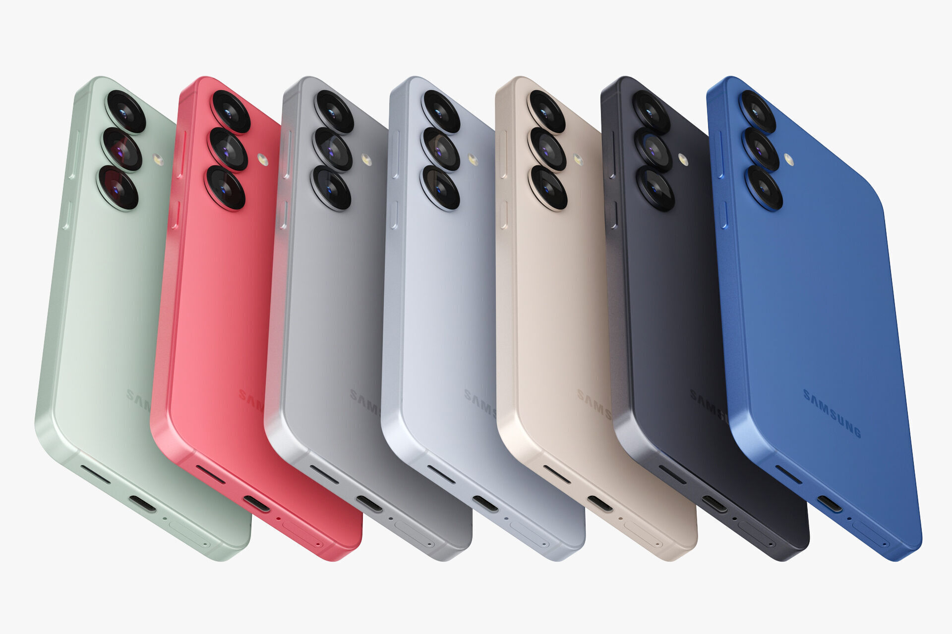 Samsung Galaxy S25 and S25 Plus and S25 Ultra All colors 3D model_51