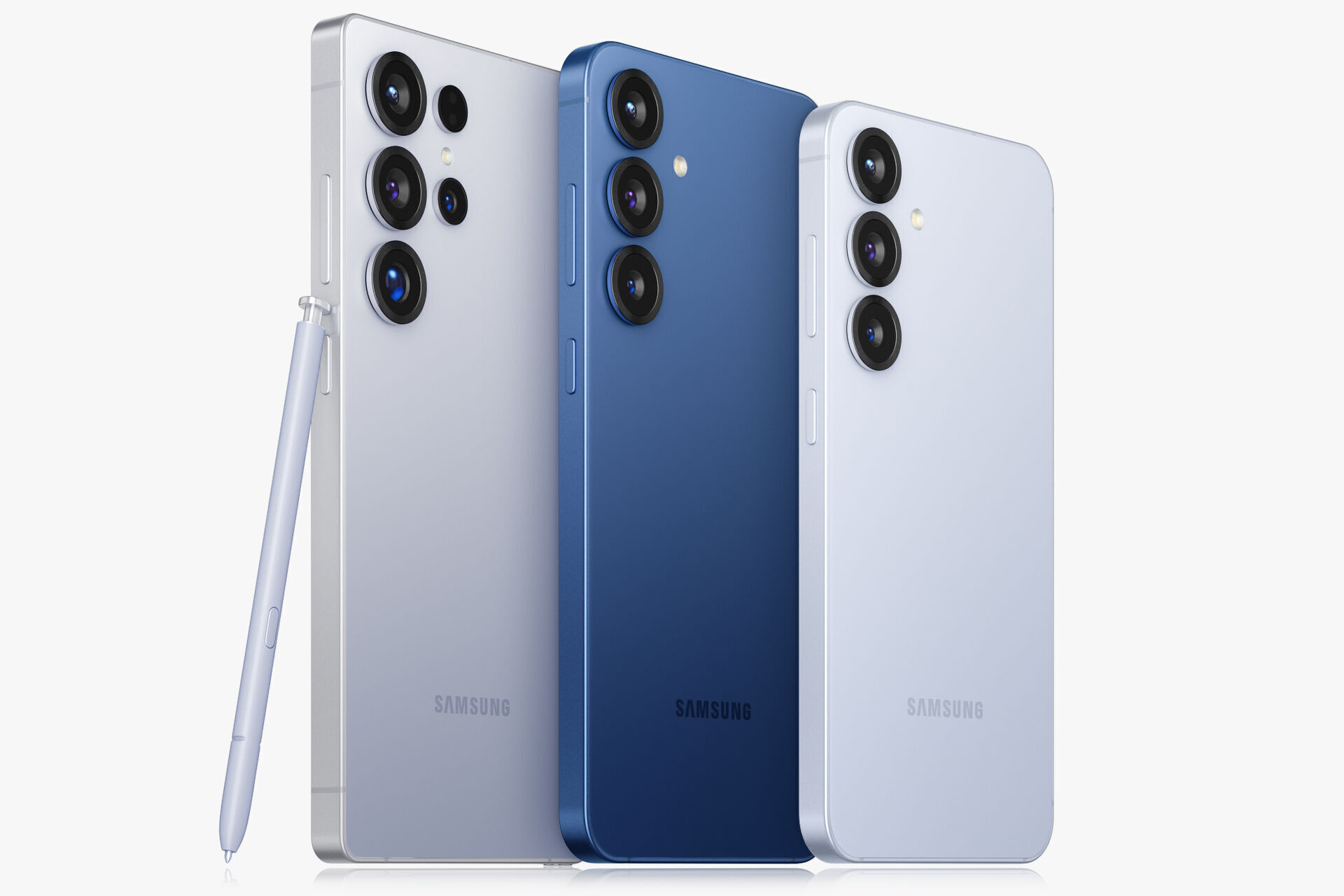 Samsung Galaxy S25 and S25 Plus and S25 Ultra All colors 3D model_9