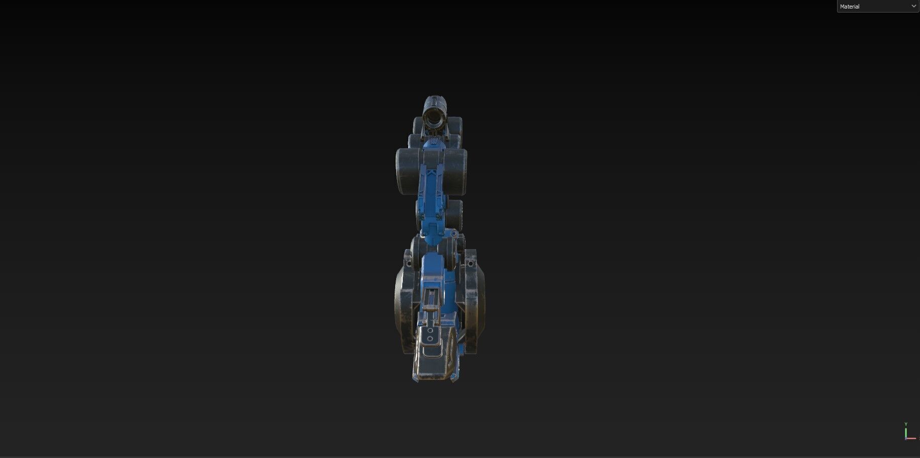 Industrial Robot Arm - 4- Textured 3D model_30