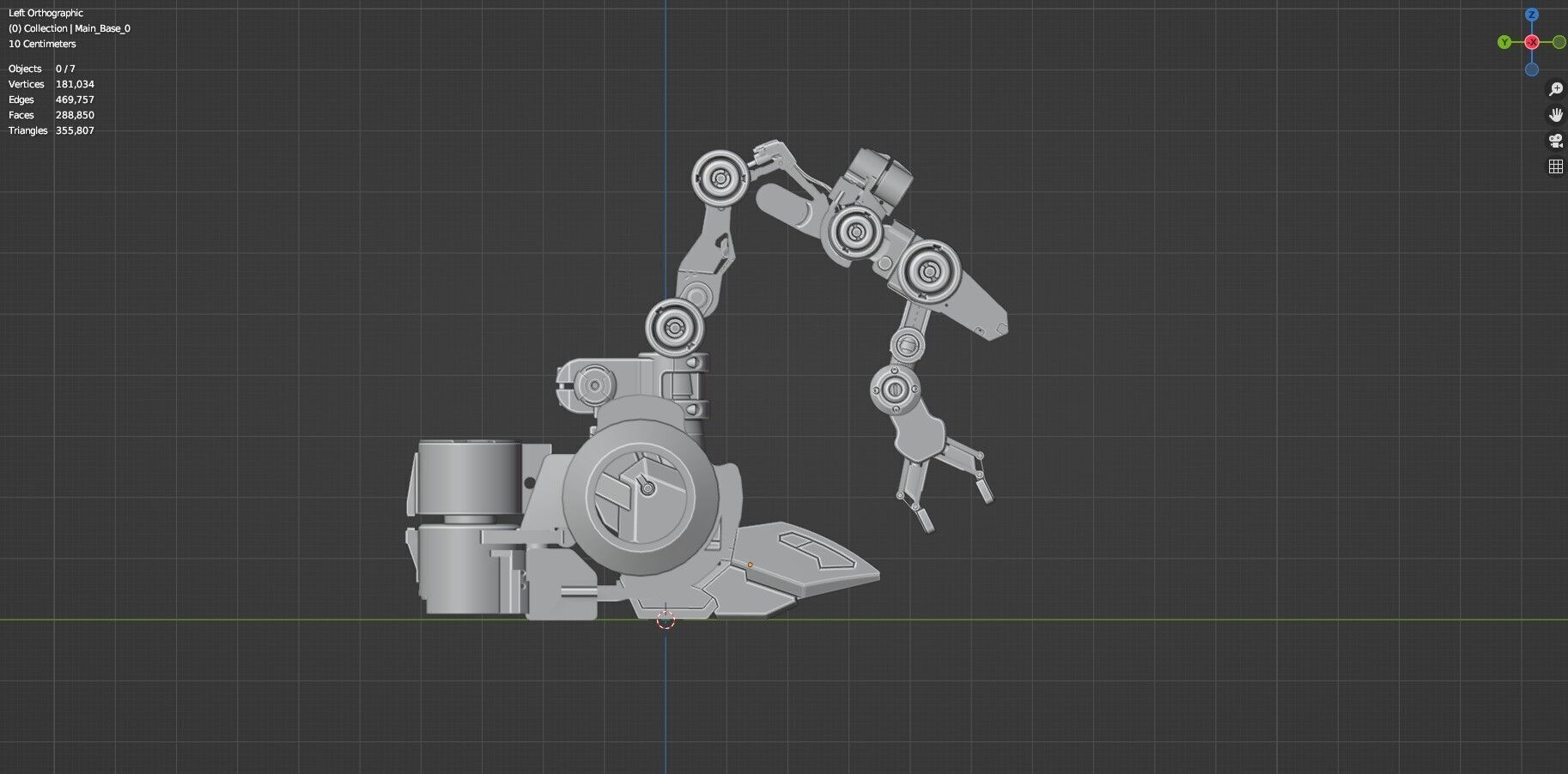 Industrial Robot Arm - 4- Textured 3D model_61