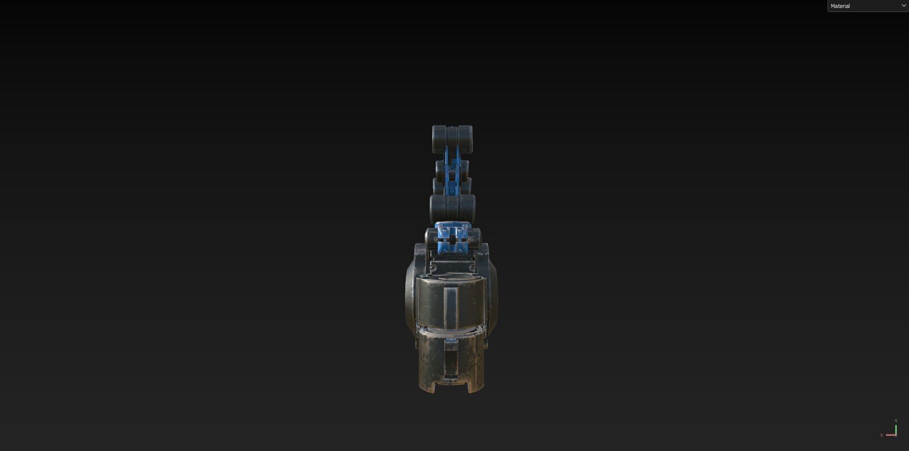 Industrial Robot Arm - 4- Textured 3D model_28