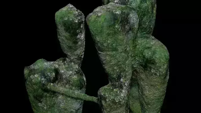 Natural Stone Is Actually Mossy Floating Island V2