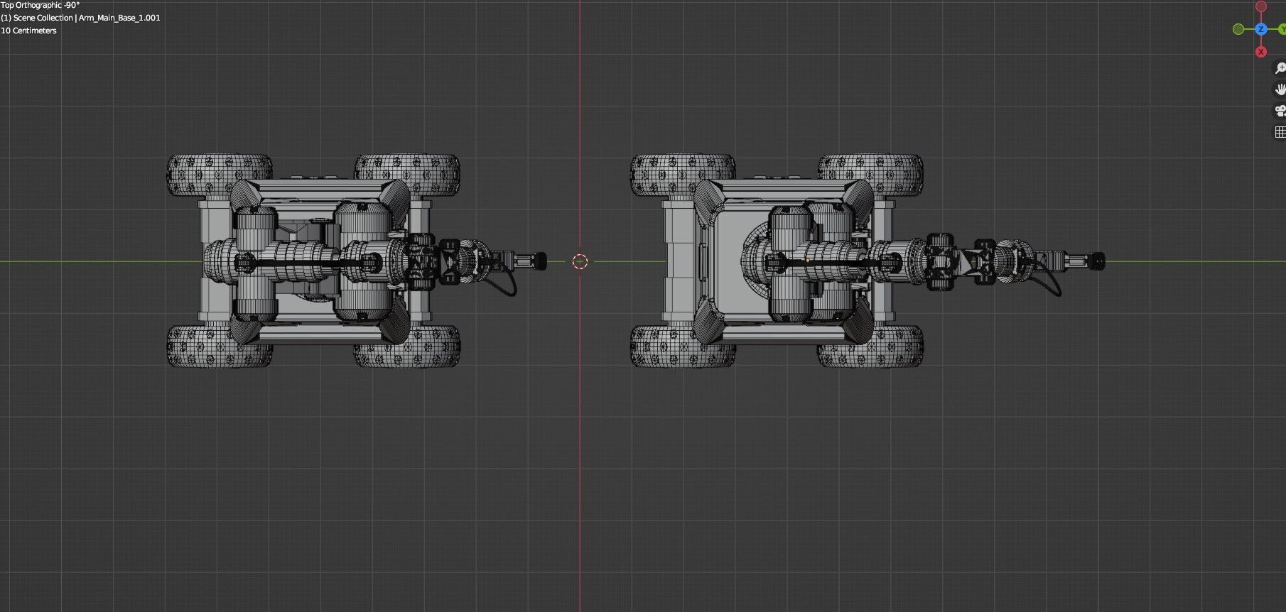 Industrial Robot Arms Pack Of 4  -Textured 3D model_104