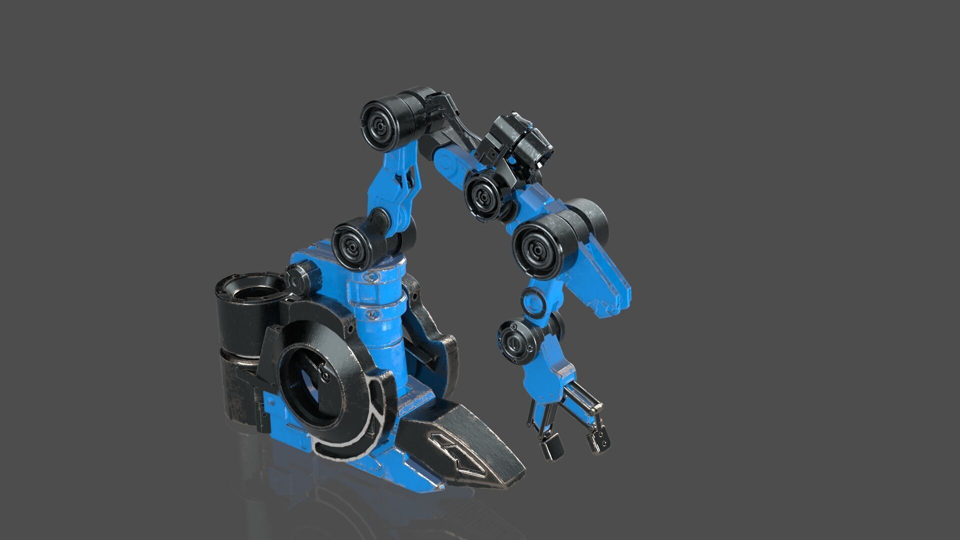 Industrial Robot Arms Pack Of 4  -Textured 3D model_14