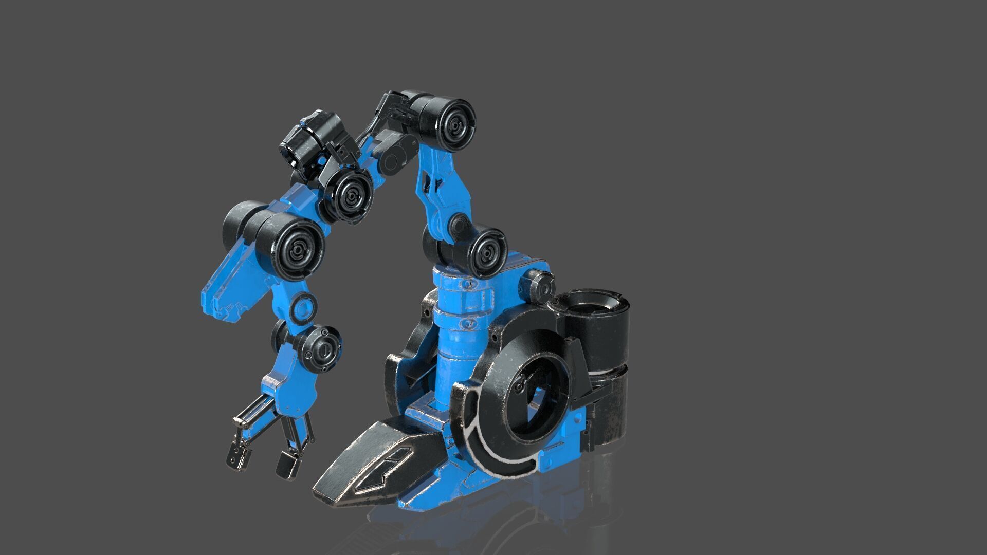 Industrial Robot Arms Pack Of 4  -Textured 3D model_15