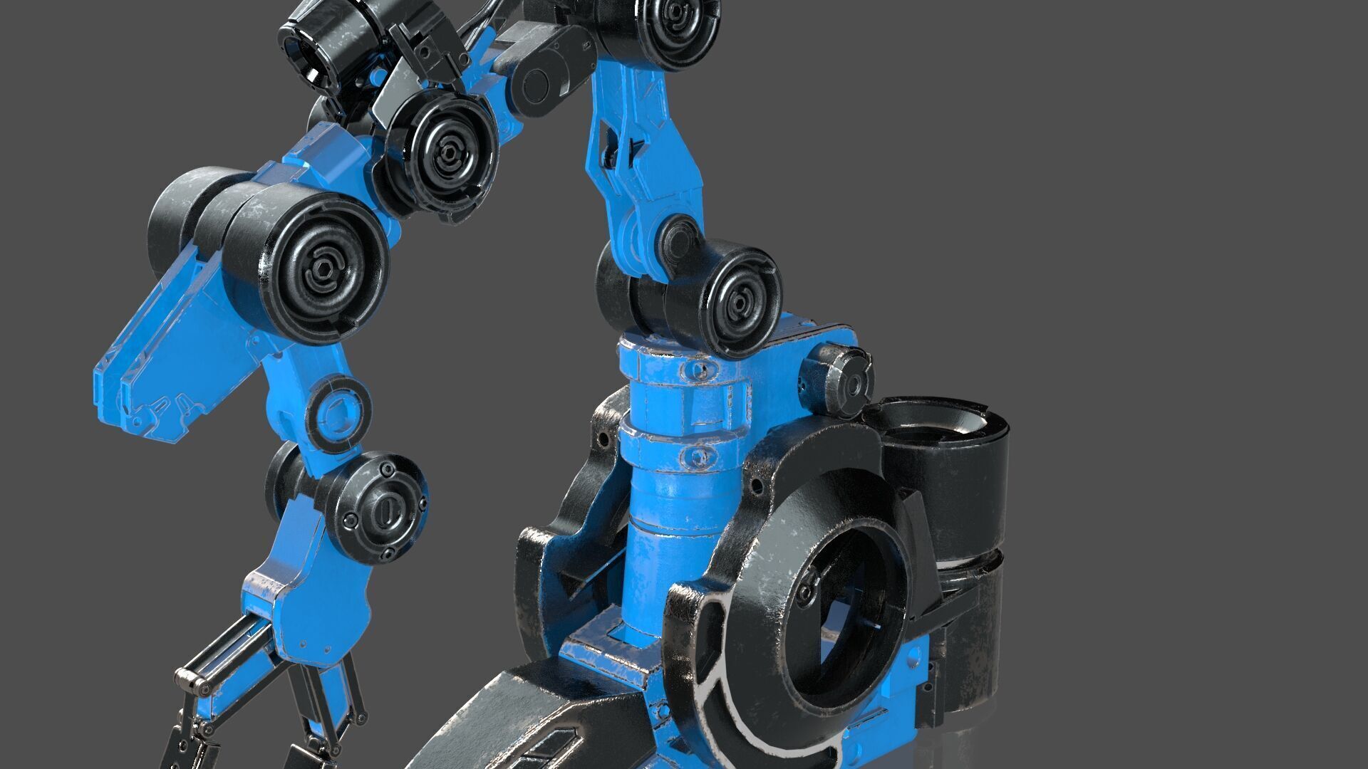 Industrial Robot Arms Pack Of 4  -Textured 3D model_12