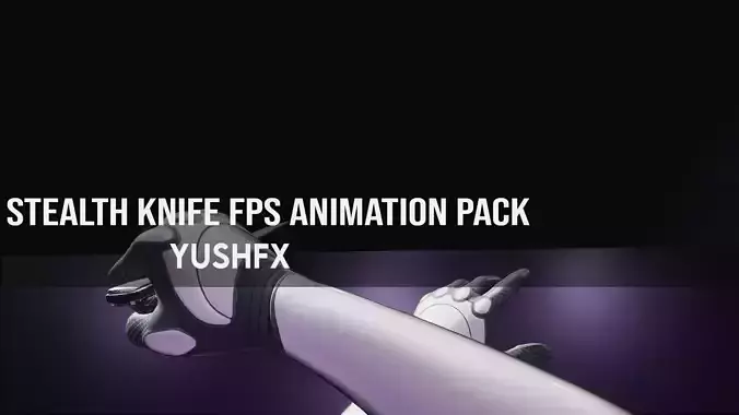 Stealth Knife FPS Animation Pack 3D model