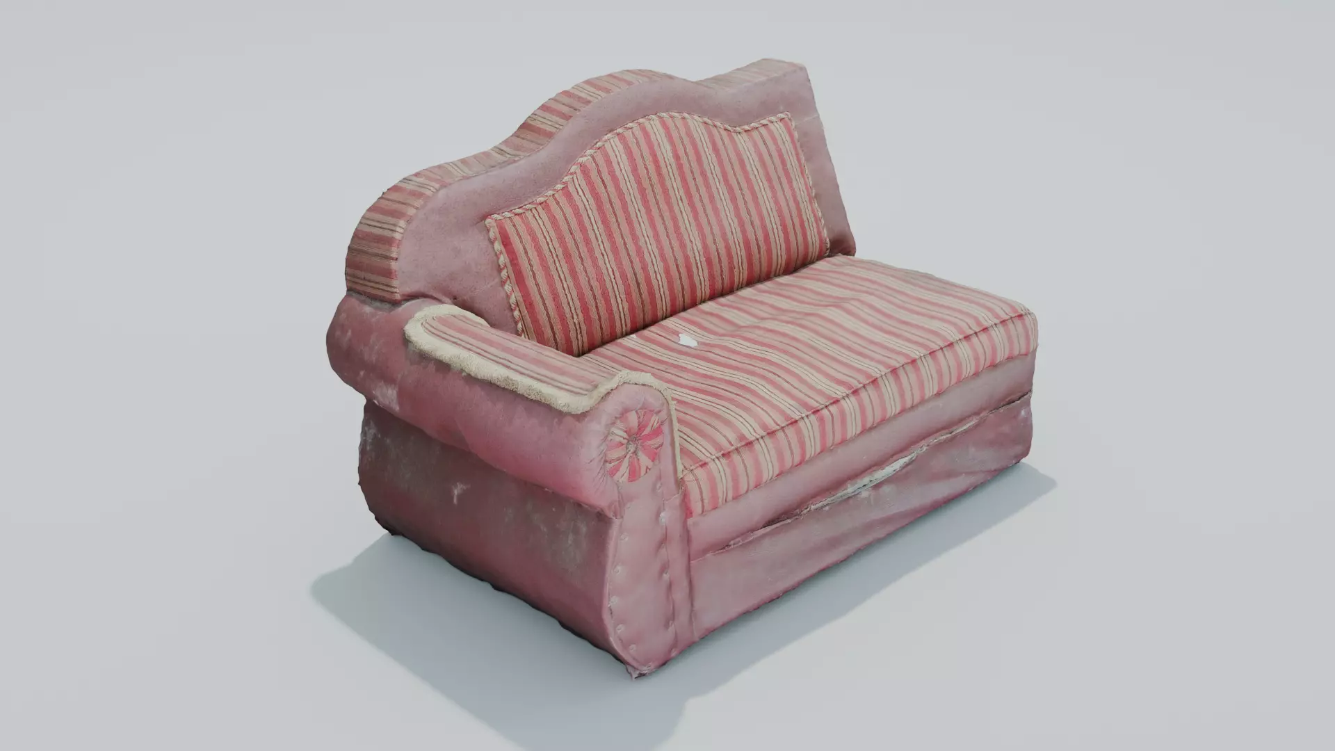 Cheap old sofa that is not used Free 3D model_0