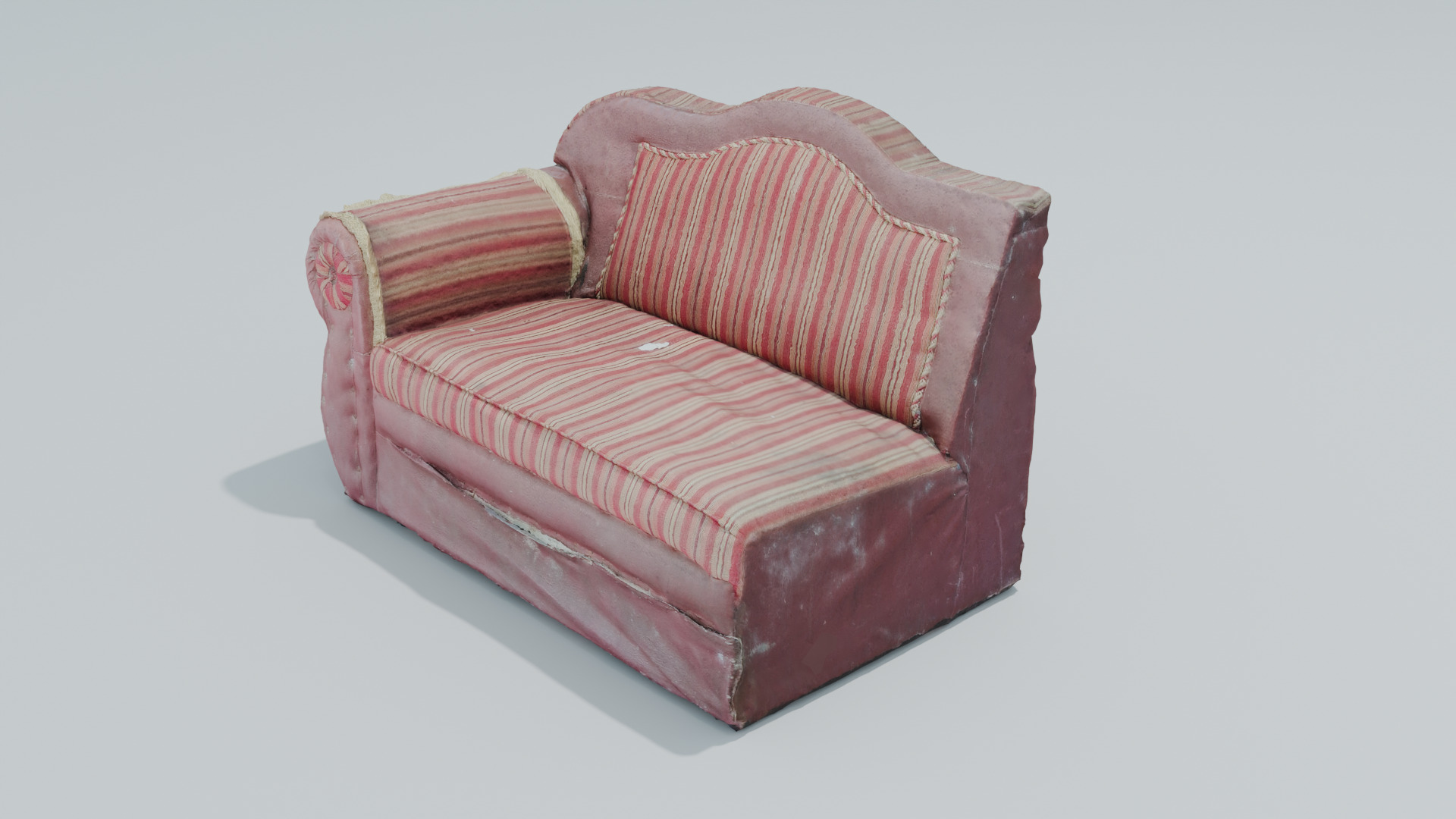 Cheap old sofa that is not used Free 3D model_1