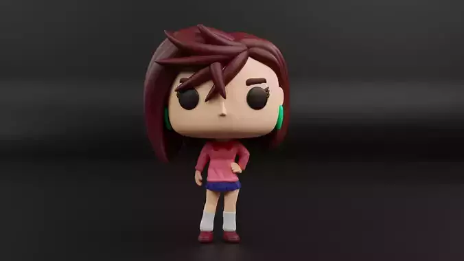 Momo Ayase Funko pop from Dandadan 3D print model