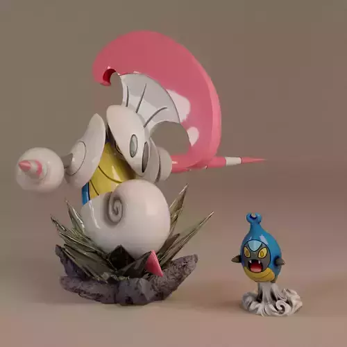 588 Karrablast 589 Escavalier  Pokemon 3d print model