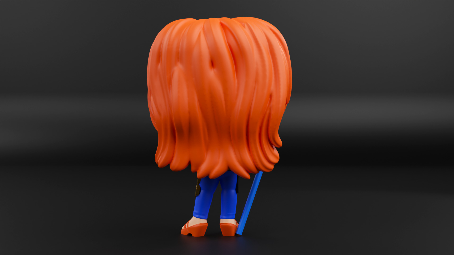 Nami funko pop from the anime one piece 3D print model_9