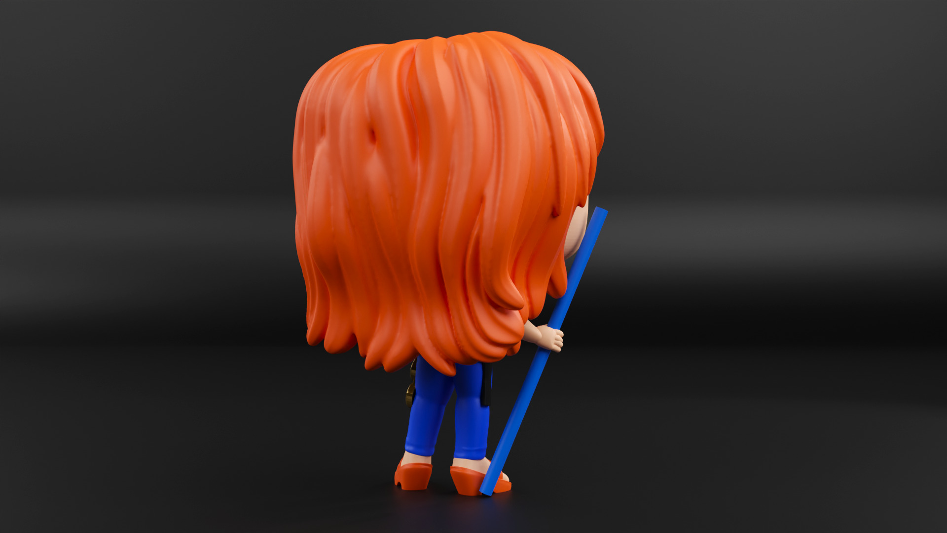 Nami funko pop from the anime one piece 3D print model_8