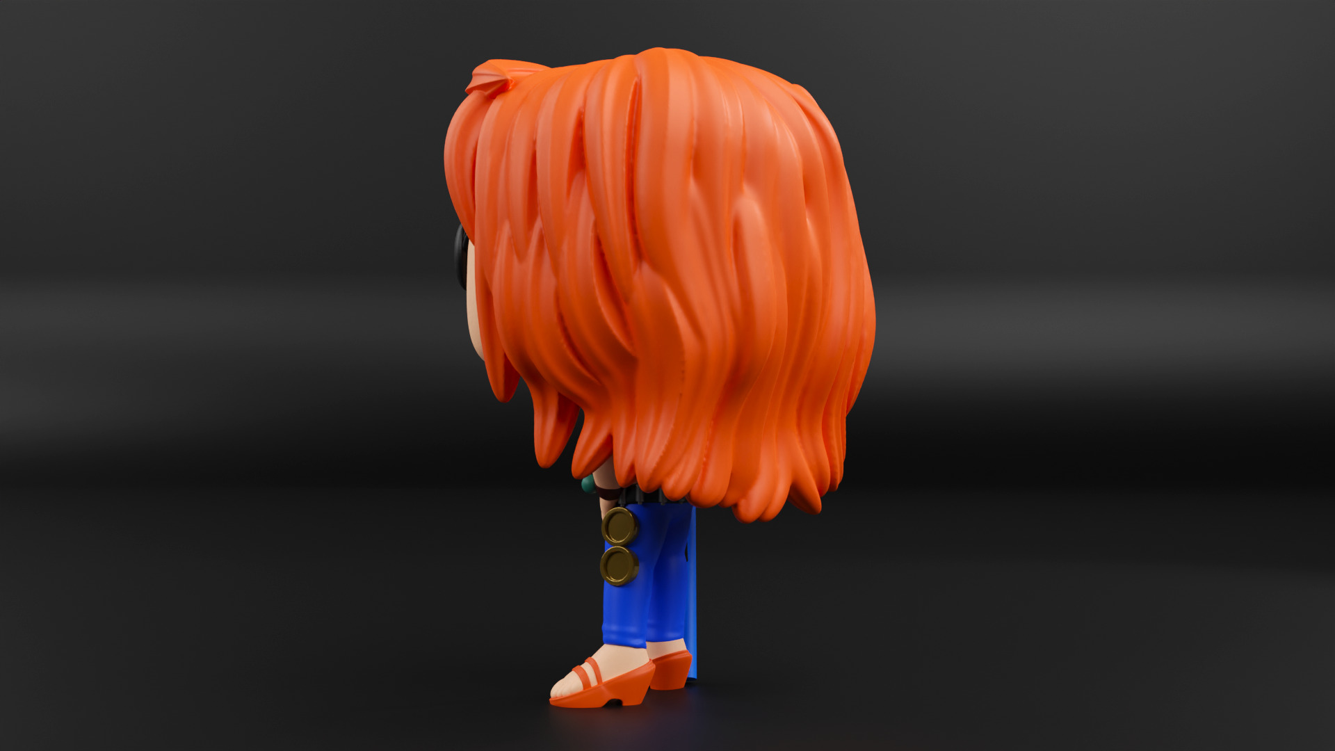 Nami funko pop from the anime one piece 3D print model_11