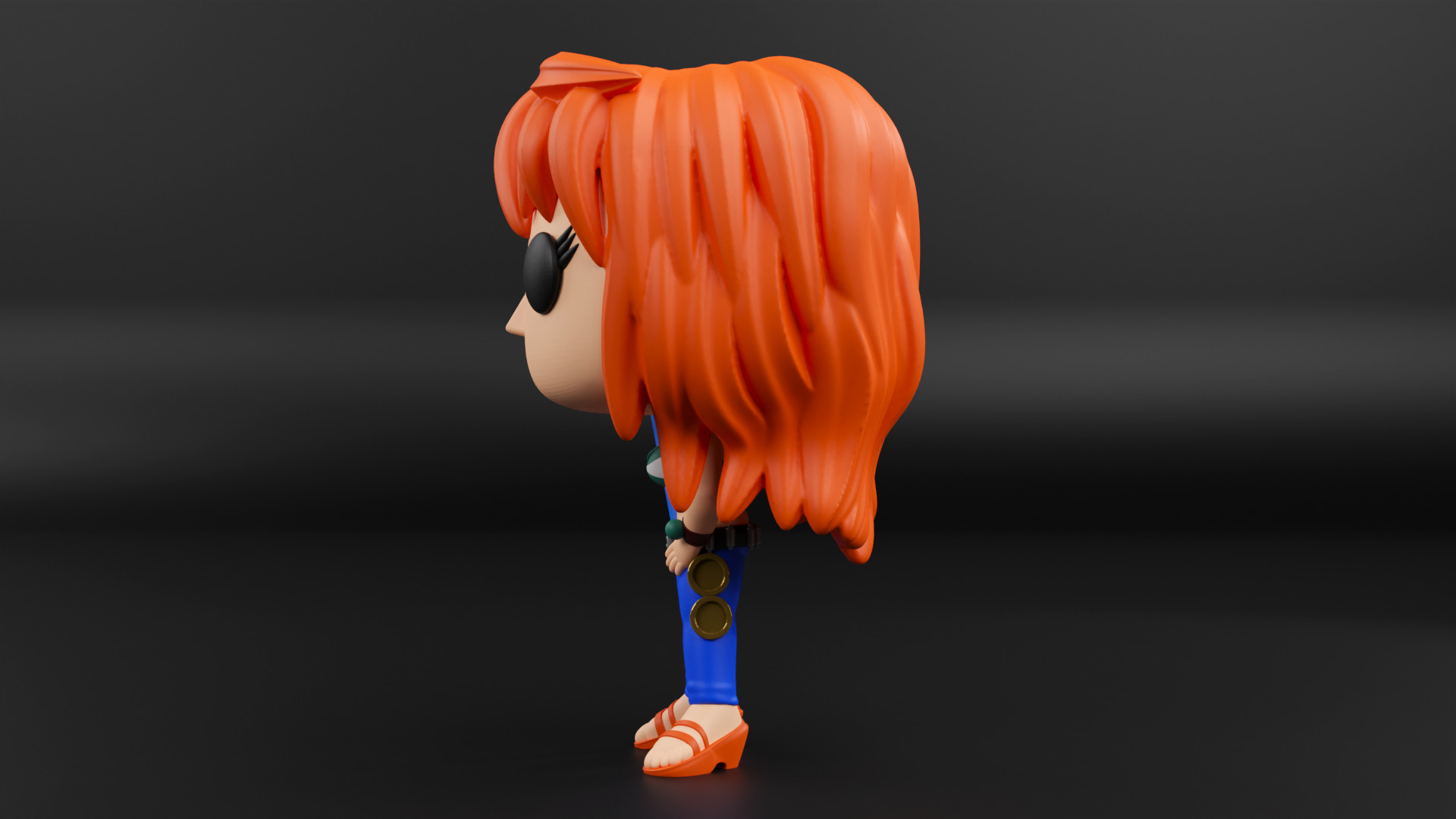 Nami funko pop from the anime one piece 3D print model_1