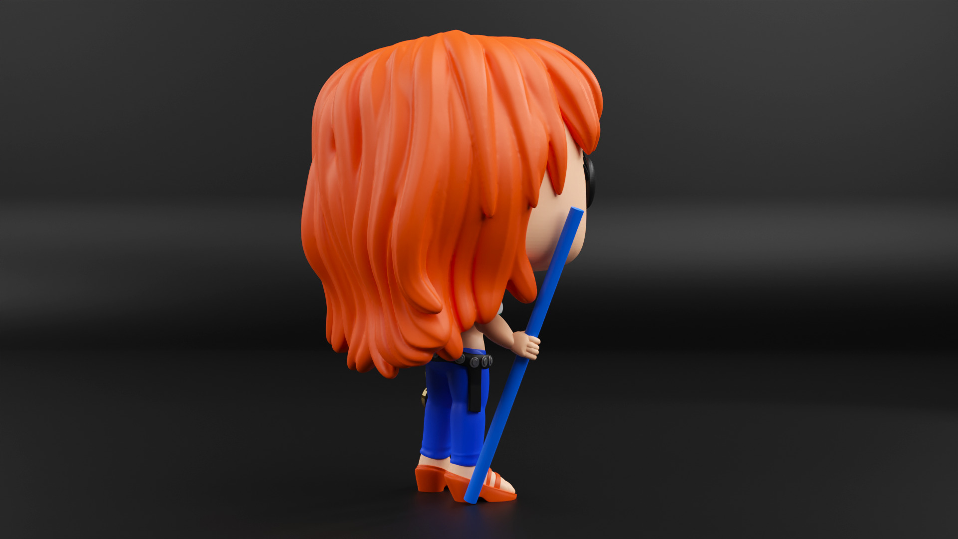Nami funko pop from the anime one piece 3D print model_7